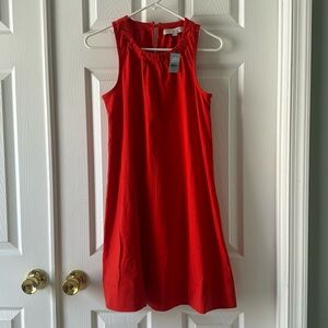 NWT XXSP LOFT red sleeveless Aline dress